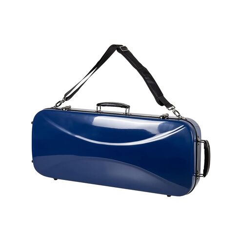 Crossrock Fiberglass Oblong Case fits 4/4 Full-Size Violin, Includes TSA lock, Protective Blanket, Hygrometer, Accessory Compartments-Red (CRF2020VRD-R) in Kuwait