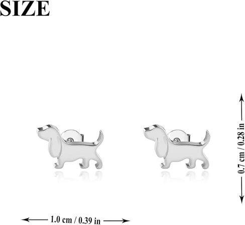 OKEYCH Basset Hound Lover Gift Basset Hound Earrings Basset Dog Mom Jewelry Border Dog Owner Gift in Saudi Arabia