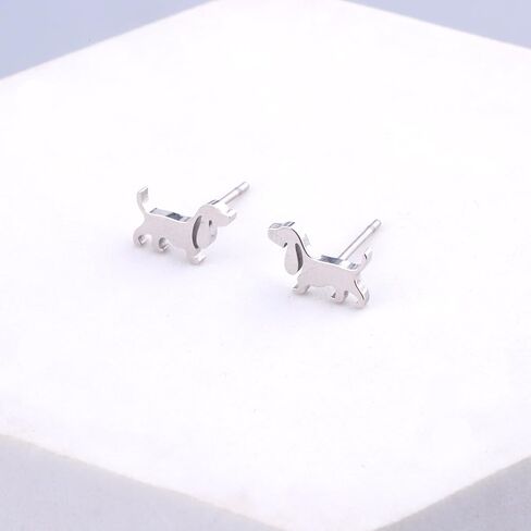 OKEYCH Basset Hound Lover Gift Basset Hound Earrings Basset Dog Mom Jewelry Border Dog Owner Gift in Saudi Arabia