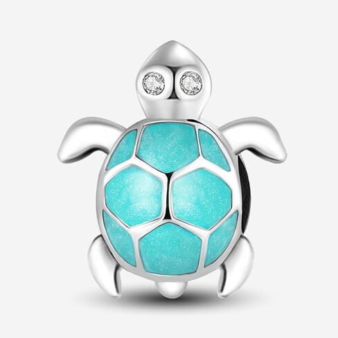 1Pc Fashionable Silver Leisure Blue Starfish Series bead Pendant Fit DIY Jewelry Matching And Daily Outfit Decoration Gift For Women in Saudi Arabia