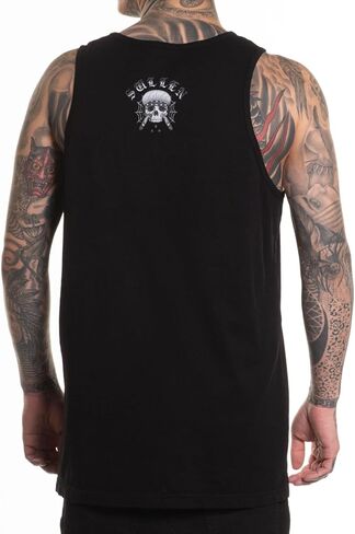 Sullen Men's Flipped Tank International Bro Day Tattoo Lifestyle Graphic Standard Sleeveless Tank Top Black in Saudi Arabia