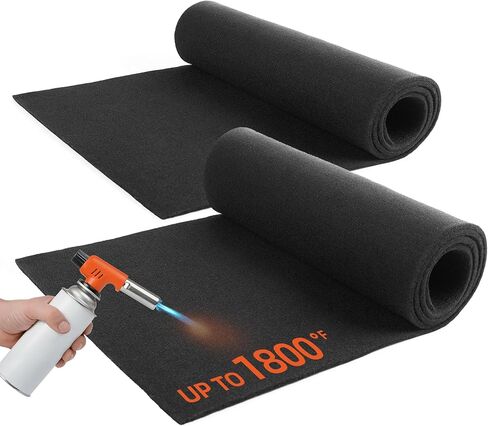 بطانية لحام Carbon Carbon Fireproof ، 12 × 36 في لحام مقاومة للحرارة تصل إلى 1800 درجة فهرنه in Kuwait