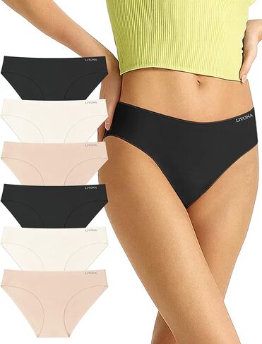 لباس داخلي نسائي مضلع بدون خياطة مع حواف من الدانتيل - ملابس داخلية يومية أنيقة وناعمة - الحد الأدنى من VPL in Kuwait