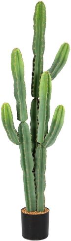 UV-Resistant Artificial Fake Cactus Plants 4ft – Large Faux Cowboy Cactus for Indoor & Outdoor Home, Office, or Garden Decor in Saudi Arabia