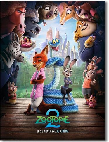 BILVAZOG Animal Zootopia 2 Poster For Fans Kids Room Bedroom Wall Decor -Movie Zootopia Posters Canvas Prints Picture For Teen Boy Girls Gifts in Saudi Arabia