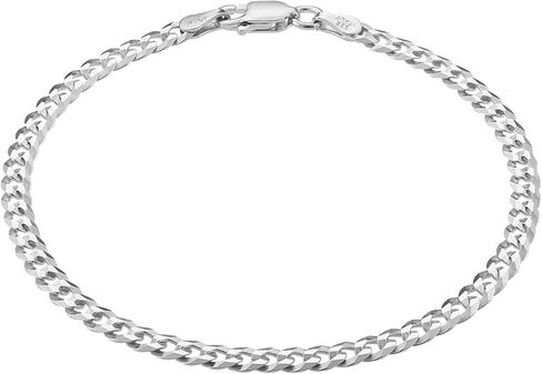 KISPER Solid 925 Sterling Silver Chain Bracelets for Women, Waterproof Tarnish Resistant, Curb/Rope/Figaro/Mariner Link Bracelet, 6.5, 7, 8, 9 Inch in Saudi Arabia