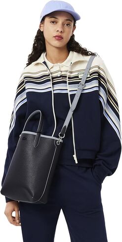 حقيبة يد نسائية من Lacoste Anna Vertical ذات وجهين، Tradewinds Abimes، مقاس واحد in Kuwait