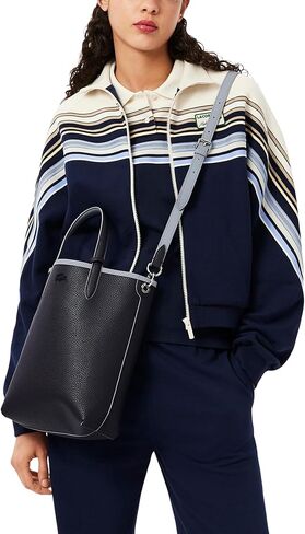حقيبة يد نسائية من Lacoste Anna Vertical ذات وجهين، Tradewinds Abimes، مقاس واحد in Kuwait