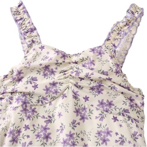 OYOANGLE Girl's 2 Piece Outfits Ditsy Floral Ruffle Cami Dress with Long Sleeve Cardigan Sets in Saudi Arabia