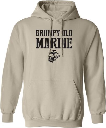 سترة بقلنسوة للكبار من Zerogravitee Grumpy Old Marine in Saudi Arabia