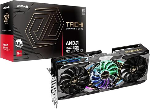 ASROCK RADEON RX 9060 XT CHALLENGER 16GB GDDR6 OC بطاقة الرسومات | 3300 MHz Boost | مروحة مزدوجة | 0dB التبريد | لوحة خلفية معدنية | PCIE 5.0 | DisplayPort 2.1a ، HDMI 2.1b in Kuwait