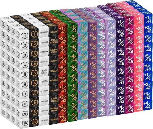 500 Pieces MTG Counter Bulk Keyword Counters Life Counter Tokens Dice Buff Tokens Compatible with Magic Card Game Accessories CCG Creature Stats in Kuwait