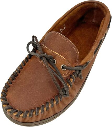 Laurentian Chief Men's Wide Leather Moccasin Shoes in Saudi Arabia