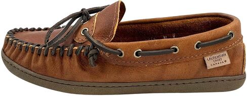 Laurentian Chief Men's Wide Leather Moccasin Shoes in Saudi Arabia