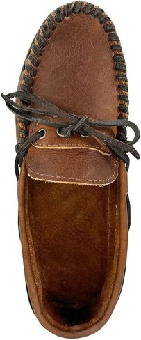 Laurentian Chief Men's Wide Leather Moccasin Shoes in Saudi Arabia