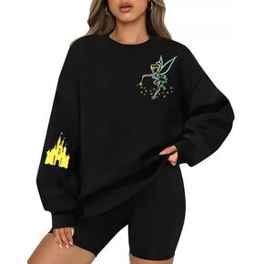 Magic Kingdom Sweatshirt Women Princess Embroidered Sweater Fairy Shirt Family Vacation Castle Long Sleeve Tops in Saudi Arabia