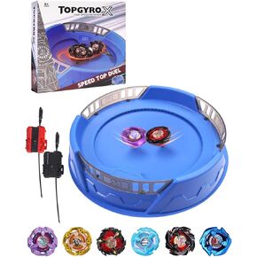 Gyro X Set, Buster Dran UX Attack Type and Lance Knight Defense Type, 2 Right Spinning Tops, Great Toy Gift for Boy Kid 6+ in Saudi Arabia