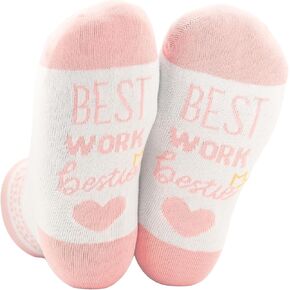 InnoBeta Work Bestie Gifts Socks for Women, Work Bestie Gifts for Coworker, One Size Crew Socks in Saudi Arabia