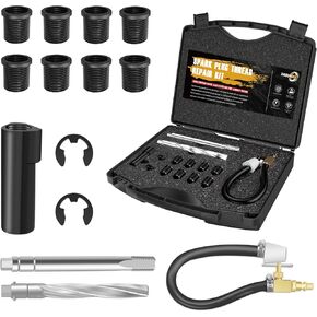 Dasunwat 38900 Two Valve Cylinder Repair Kit, Compatible with Ford Years 1996 to 2003, Used on 4.6L, 5.4L and 6.8V-10 Two Valve Engines, Spark Plug Thread Repair Kit with 8*M14-1.25 Inserts in Kuwait