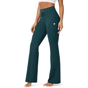 ODODOS Women's Drawstring Tie Flared Pants High Waist Bootcut Workout Yoga Pants - 30" / 32" Inseam in Saudi Arabia