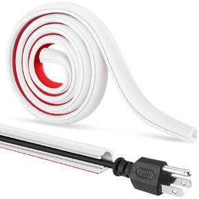 كبلات الكابلات ذاتية ، مرنة تغطية الأسلاك السباق للأسلاك ، وتلفزيون الجدار ، والصوت المنزلي ، والشبكة ، والطاقة وخط الهواتف (بني فاتح ، 236 بوصة) in Kuwait