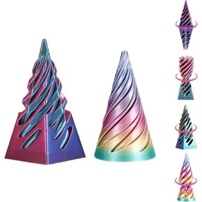 لعبة مخروط حلزونية هرمية - تمثال عكسي للهدوء والاسترخاء - أبراج أدوات وهم بصرية ثلاثية الأبعاد مستحيلة ، لعبة مكتب تململ للأطفال والكبار in Kuwait