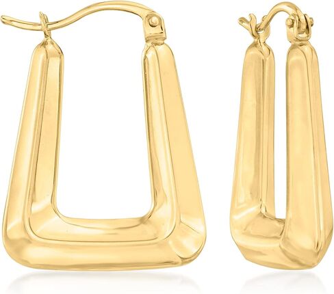 Ross-Simons 14kt Yellow Gold Squared Hoop Earrings in Saudi Arabia