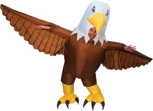 Morph Blow Up Eagle Costume, Inflatable Bald Eagle Costume for Adults, Giant Funny Eagle Blow Up Outfit, One Size in Saudi Arabia