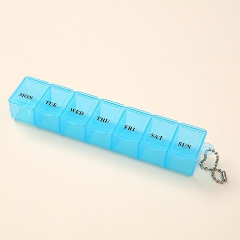 Pill Organizer 7 Grid Compartments Pill Holder Portable Medicine Container Case, Daily Weekly Medication Organizer(YH13A Pink) in Saudi Arabia