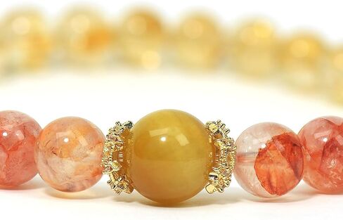 سوار من الأحجار الكريمة الكريستالية الطبيعية من L&J JEWELRY، يجلب الشفاء الكريستالي، ويزيد من الثقة والحيوية، ومظهر الحب والرومانسية، شاكرا القلب من الحجر الوردي، سوار مطاطي دائري 8 مم كهدية للنساء in Saudi Arabia