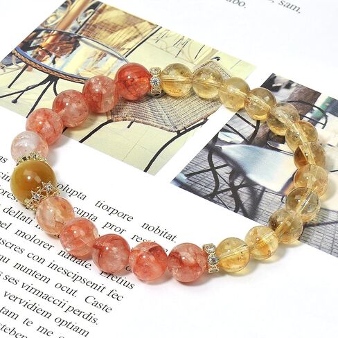 سوار من الأحجار الكريمة الكريستالية الطبيعية من L&J JEWELRY، يجلب الشفاء الكريستالي، ويزيد من الثقة والحيوية، ومظهر الحب والرومانسية، شاكرا القلب من الحجر الوردي، سوار مطاطي دائري 8 مم كهدية للنساء in Saudi Arabia