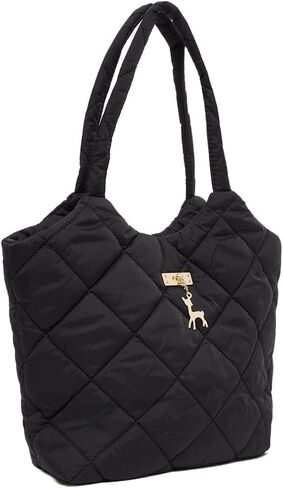 Big Shoulder Bag for Women | Sturdy Black Quilted Shoulder Bag in Saudi Arabia