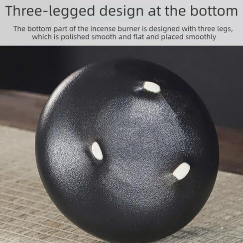 Ceramic Incense Burner (Black) in Saudi Arabia