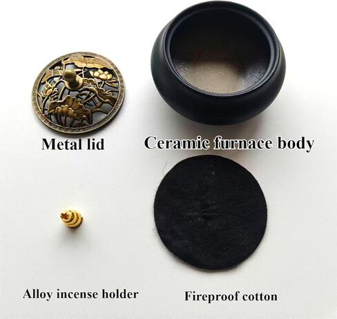 Ceramic Incense Burner (Black) in Saudi Arabia