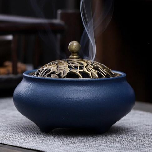 Ceramic Incense Burner (Black) in Saudi Arabia