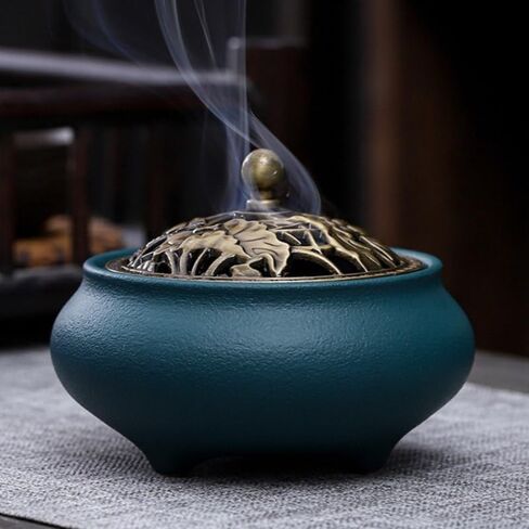 Ceramic Incense Burner (Black) in Saudi Arabia