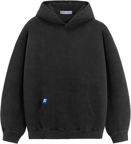 Aelfric Eden Washed Hoodie Oversized Vintage Hoodies Unisex Streetwear Solid Hooded Sweatshirt with Pocket in Saudi Arabia