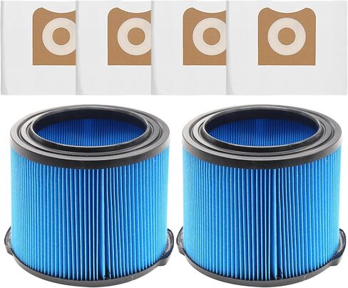 2 Pack VF3500 Replacement Filter for Ridgid Shop Vacuum 3-4.5 Gallon Wet Dry Vacuums, 3-Layer Filters for Ridgid WD4050, WD3050, WD4080, WD4522, 4000RV, 4500RV in Kuwait