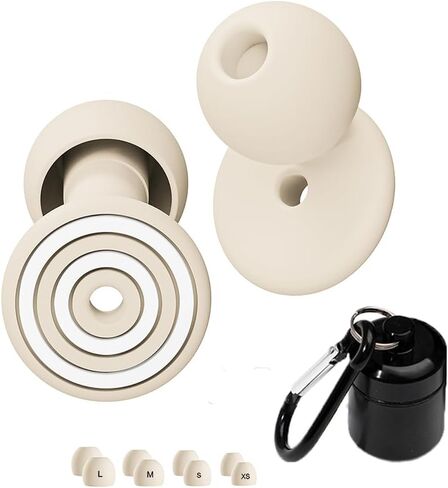 ROMI Ear Plugs for Sleeping & Snoring – 33 dB Noise Cancelling Silicone Earplugs for Concerts, Travel & Work – Reusable & Washable with Carrying Case + Adjustable Fit (4 Sizes XS/S/M/L) in Saudi Arabia