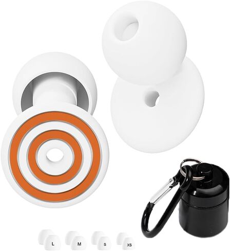 ROMI Ear Plugs for Sleeping & Snoring – 33 dB Noise Cancelling Silicone Earplugs for Concerts, Travel & Work – Reusable & Washable with Carrying Case + Adjustable Fit (4 Sizes XS/S/M/L) in Saudi Arabia