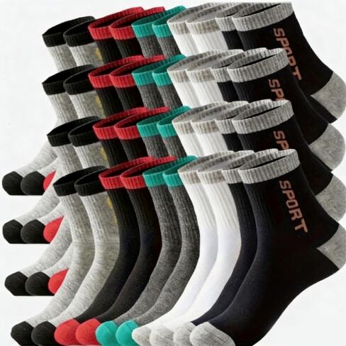 20Pairs Socks Thermal Winter Moisture Wicking Sports Ankle Sock Unisex in Saudi Arabia