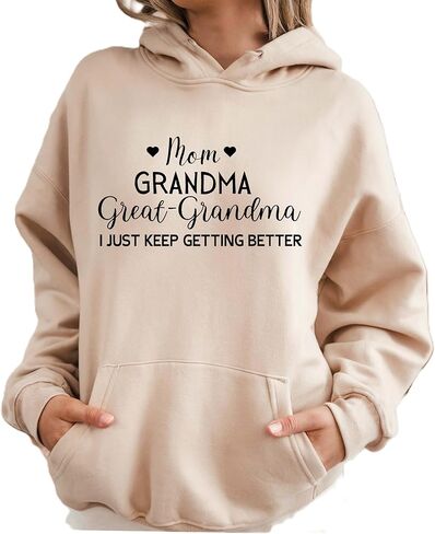 Grandma Sweatshirt, Mom Grandma Great Grandma Hoodie, Pregnancy Announcement Sweatshirt, New Grandma Reveal Shirt, Family Matching Mom Crewneck Multicolor in Saudi Arabia