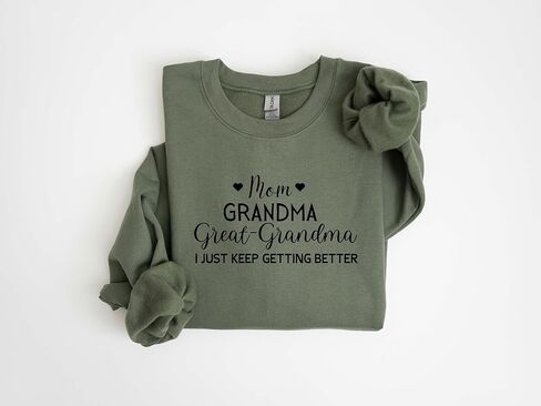Grandma Sweatshirt, Mom Grandma Great Grandma Hoodie, Pregnancy Announcement Sweatshirt, New Grandma Reveal Shirt, Family Matching Mom Crewneck Multicolor in Saudi Arabia