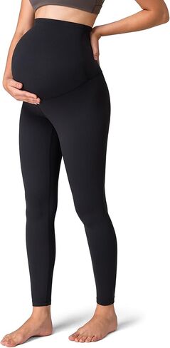 Colorfulkoala Womens Dreamlux Maternity Leggings Over The Belly 25" / 28" Inseam Soft Workout Activewear Yoga Pregnancy Pants in Kuwait
