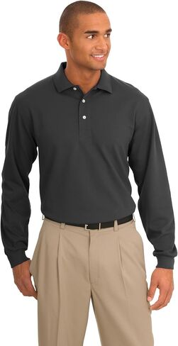 Port Authority Rapid Dry Long Sleeve Polo Shirt in Saudi Arabia