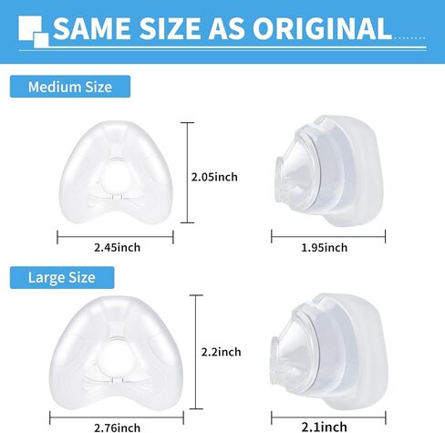 Replacement Cushion for ResMed AirFit N20, Nasal Mask Cushion Replacement, Reliable Seal Perfect Fit, 3 Packs (Medium) in Saudi Arabia