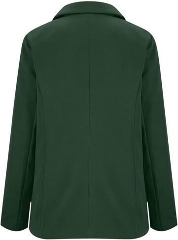Women's Ruched 3/4 Sleeve Blazers, Lightweight Slim Fit Jackets with Padded Shoulder for Business Casual in Saudi Arabia