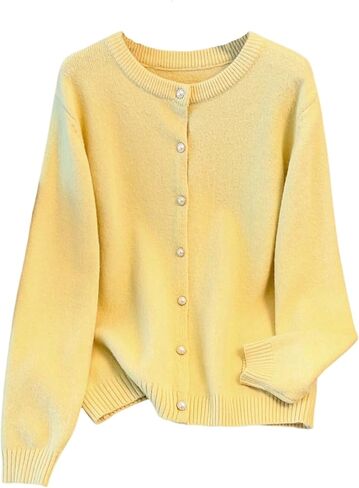 Verdusa Women's Plus Size Button Up Cardigan Sweaters Streetwear Casual Knit Outerwear in Saudi Arabia