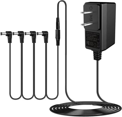 AITONE DC 9V 500mA Power Supply AC Wall Charger Adapter 4.92ft Compatible for Guitar Effect Pedals (Tip Negative) in Kuwait