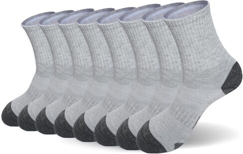 24 Pairs Crew Socks for Men Athletic Socks Bulk Pack Breathable Moisture Wicking Sock for Sport Running Traveling in Saudi Arabia